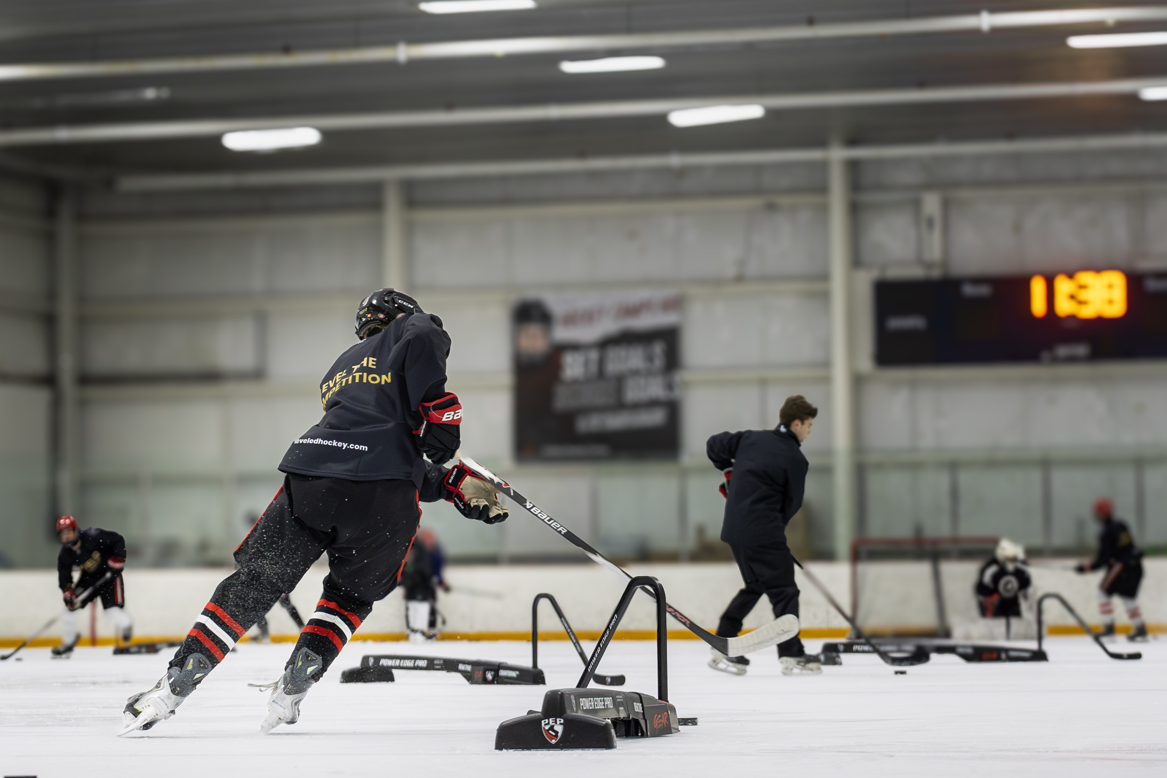 Puck skills training session